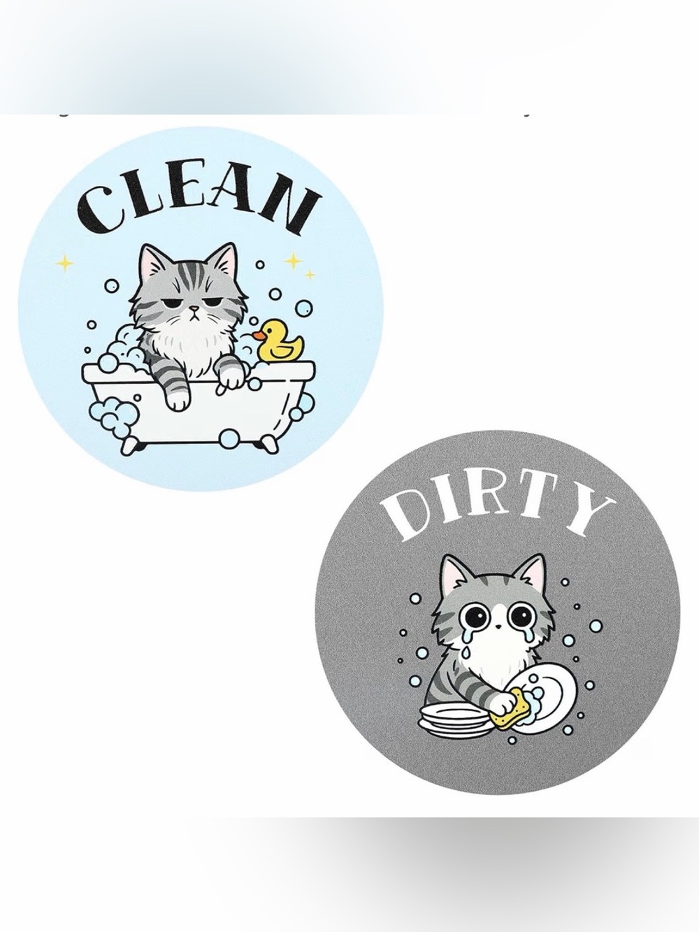 Clean & Dirty Reversible Magnet for Dishwasher